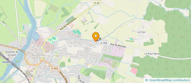 localisation de l'entreprise SISSISEB  AUXONNE