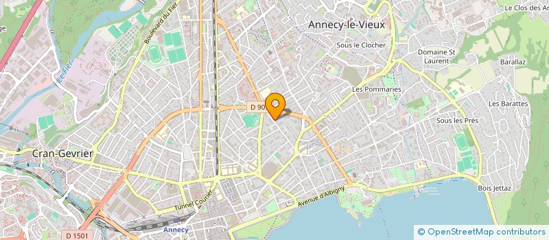 localisation de l'entreprise SISTAIN FRANCE à ANNECY
