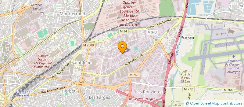 localisation de l'entreprise SISTEL GROUPE SA  CLERMONT-FERRAND