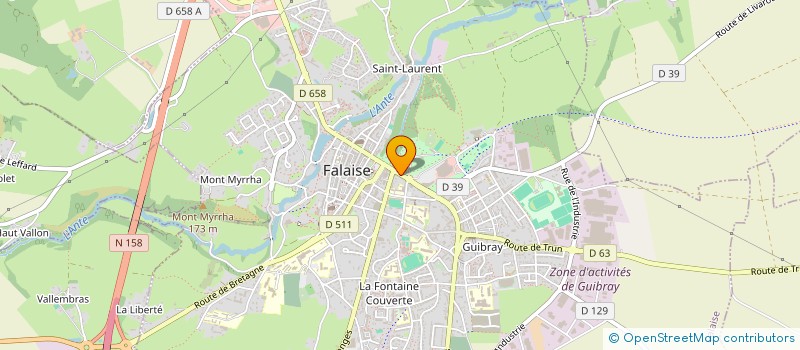 localisation de l'entreprise SISTER'S COIFF à FALAISE