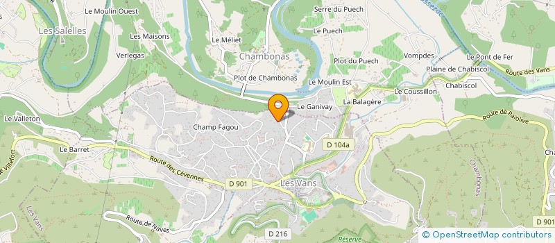 localisation de l'entreprise SISTER4M  LES VANS