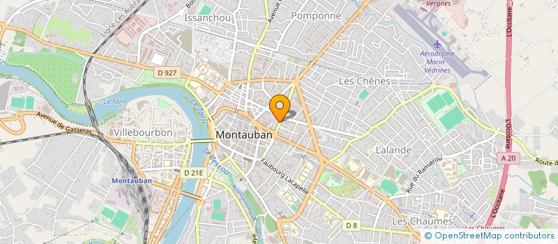 localisation de l'entreprise SISTERIA à MONTAUBAN