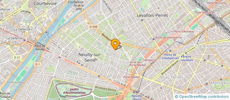 localisation de l'entreprise SISTERS à NEUILLY-SUR-SEINE