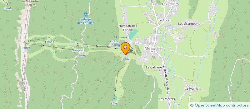 localisation de l'entreprise SISTERS  AUTRANS-MEAUDRE EN VERCORS