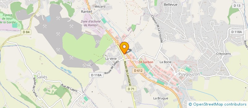 localisation de l'entreprise SISTERS ENERGIE  PUYGOUZON