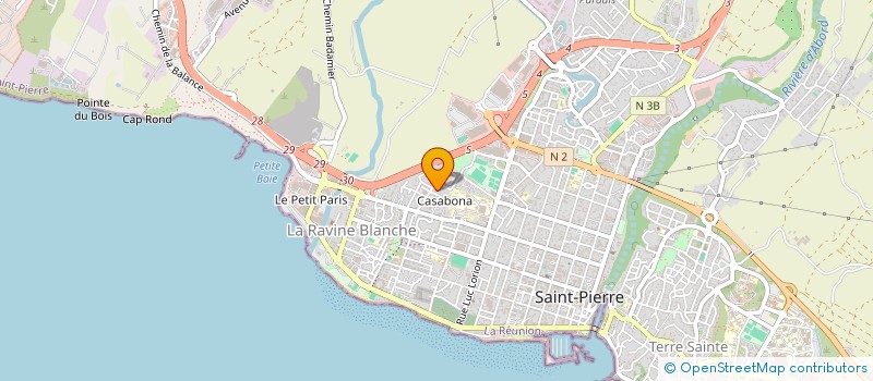 localisation de l'entreprise SISTO à SAINT-PIERRE