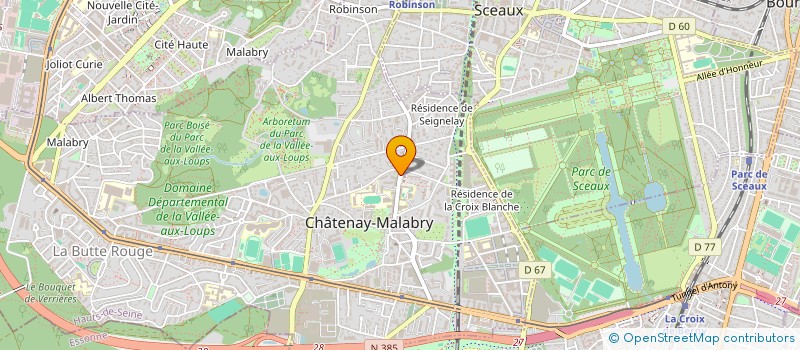 localisation de l'entreprise SISYFIN  CHATENAY-MALABRY