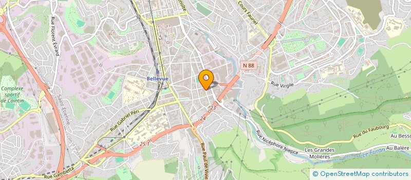 localisation de l'entreprise SIT'ESPACES à SAINT-ETIENNE