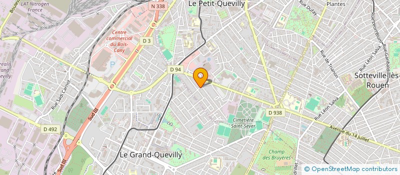 localisation de l'entreprise SITA TRAVAUX à LE PETIT-QUEVILLY