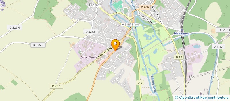 localisation de l'entreprise SITAGAIA ESTHETIQUE à MAINTENON