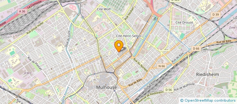 localisation de l'entreprise SITAM à MULHOUSE