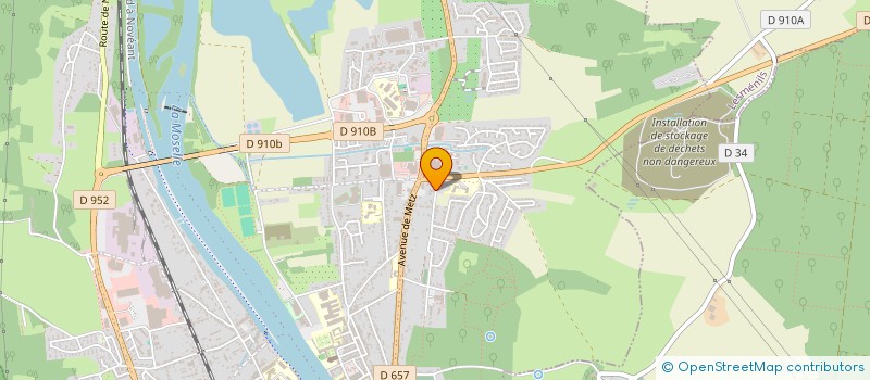 localisation de l'entreprise SITAM  PONT-A-MOUSSON