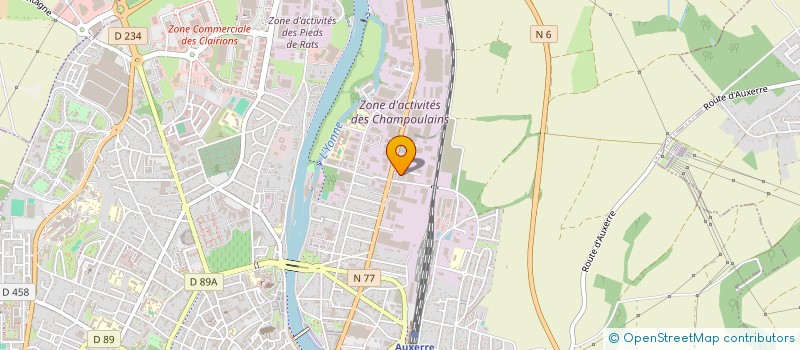 localisation de l'entreprise SITAPHY à AUXERRE