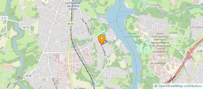 localisation de l'entreprise SITARCHEO ET PATRIMOINE DE LOIRE ATLANTIQUE  LA CHAPELLE-SUR-ERDRE