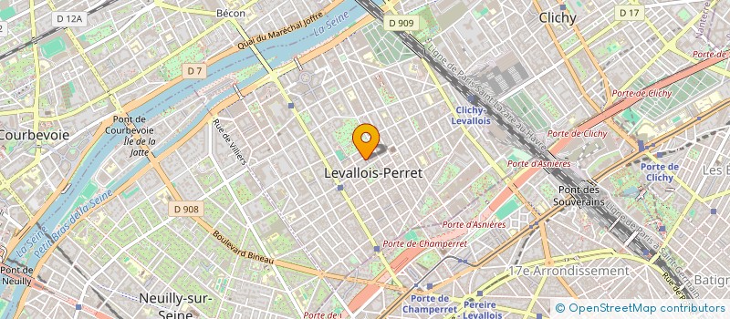 localisation de l'entreprise SITBON CHESSY à LEVALLOIS-PERRET