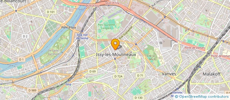 localisation de l'entreprise SITBON ET ASSOCIES à ISSY-LES-MOULINEAUX