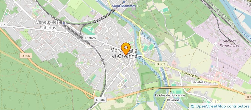 localisation de l'entreprise SITBON L.C.  MORET-LOING-ET-ORVANNE