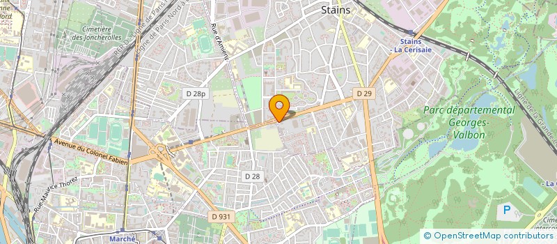 localisation de l'entreprise SITCOM TP  STAINS