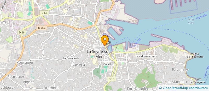 localisation de l'entreprise SITE 54 à LA SEYNE-SUR-MER