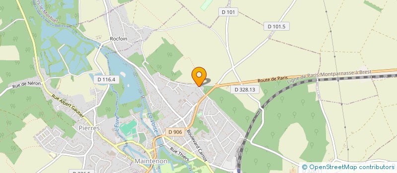 localisation de l'entreprise SITE CINERAIRE CREMATORIUM DE PIERRES à MAINTENON