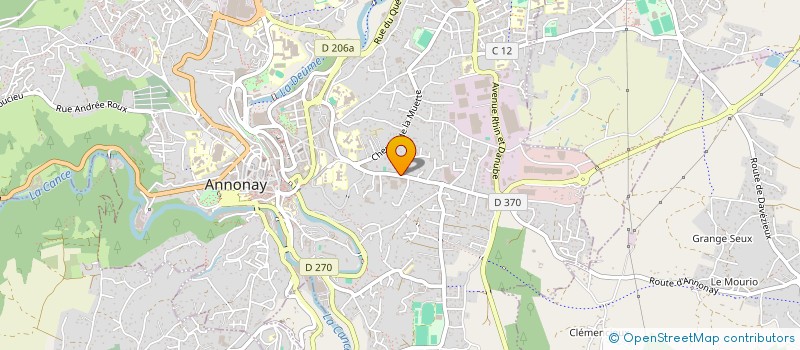 localisation de l'entreprise SITE E COM à ANNONAY