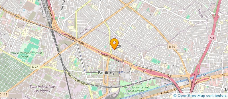 localisation de l'entreprise SITE INDUSTRIE à BOBIGNY