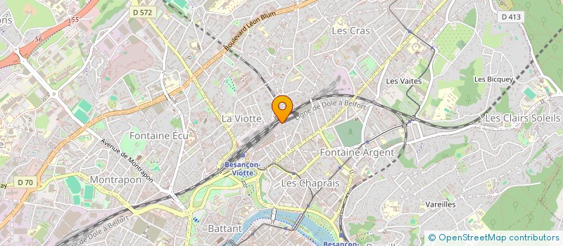 localisation de l'entreprise SITEA à BESANCON