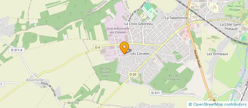 localisation de l'entreprise SITECCLIM à VERNOUILLET