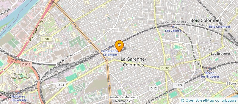 localisation de l'entreprise SITECO à LA GARENNE-COLOMBES