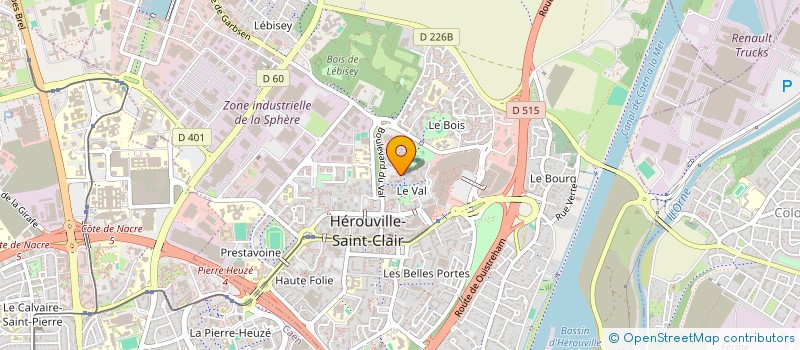 localisation de l'entreprise SITEEASY  HEROUVILLE-SAINT-CLAIR