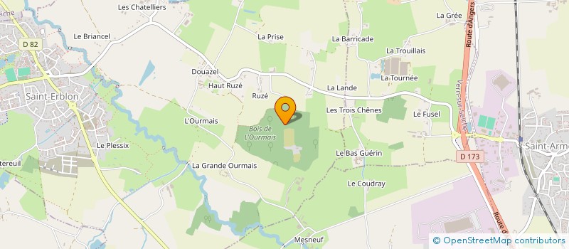 localisation de l'entreprise SITEENLIGNE à SAINT-ERBLON