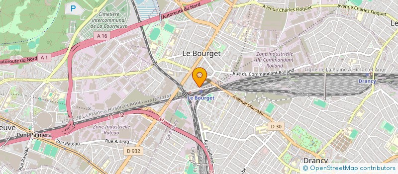 localisation de l'entreprise SITEFD à LE BOURGET