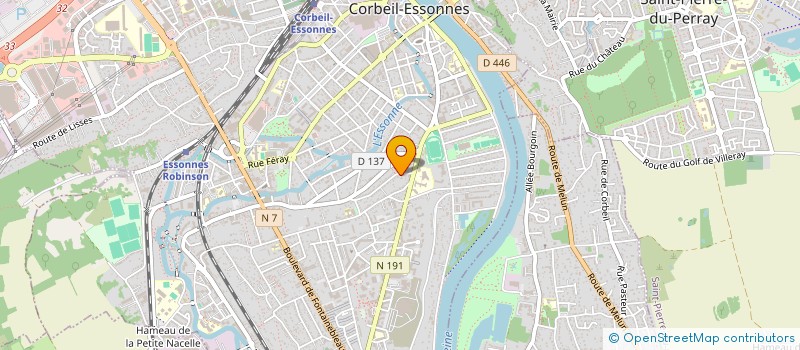 localisation de l'entreprise SITELEC à CORBEIL-ESSONNES