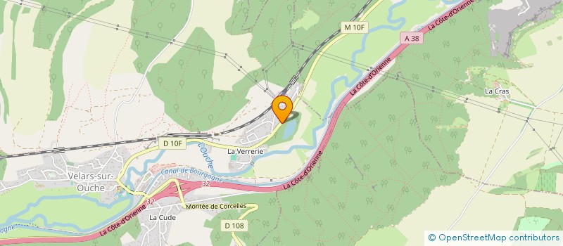 localisation de l'entreprise SITELECO à VELARS-SUR-OUCHE