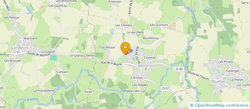 localisation de l'entreprise SITENCO  MONTCET