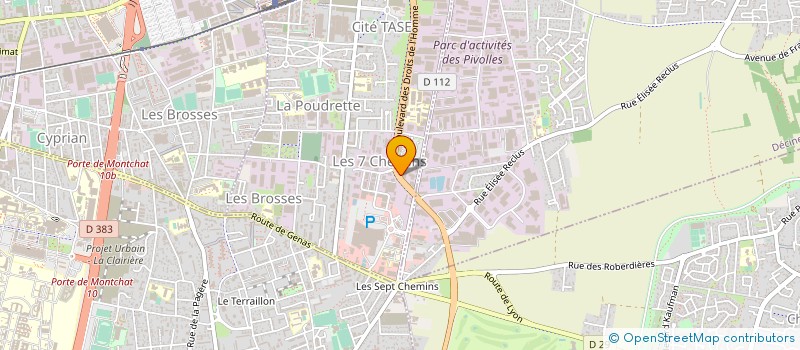 localisation de l'entreprise SITEP  VAULX-EN-VELIN