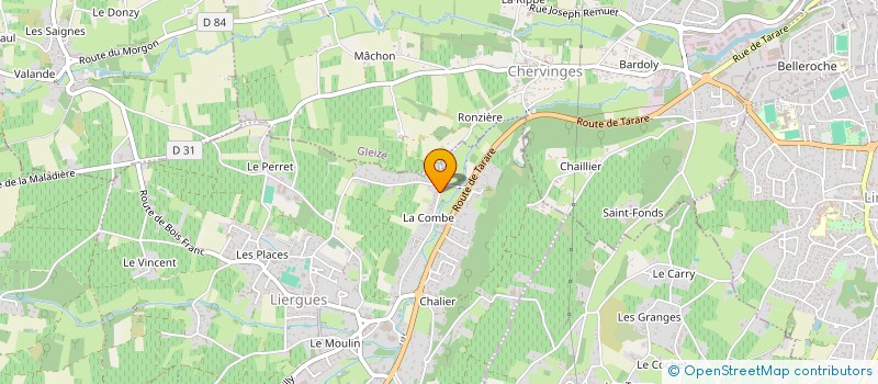 localisation de l'entreprise SITES à PORTE DES PIERRES DOREES