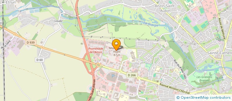 localisation de l'entreprise SITES & ARCHITECTURES à ARRAS