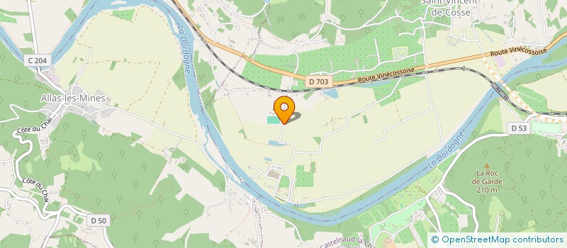 localisation de l'entreprise SITES ET ACTIVITEES EN PERIGORD  SAINT-VINCENT-DE-COSSE