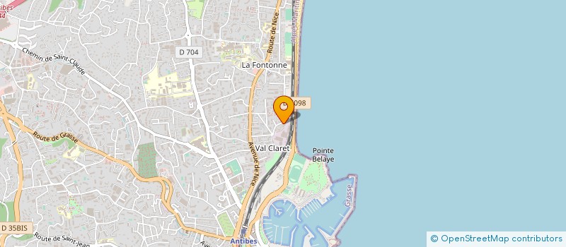 localisation de l'entreprise SITES ET CONSTRUCTIONS à ANTIBES