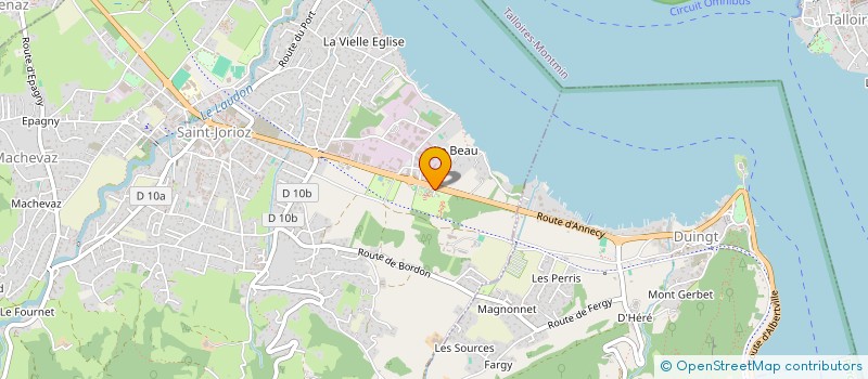 localisation de l'entreprise SITES ET LOISIRS à SAINT-JORIOZ
