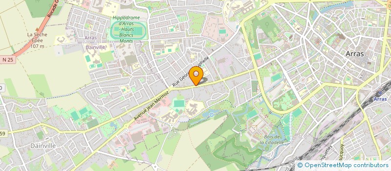 localisation de l'entreprise SITES & INGENIERIE à ARRAS
