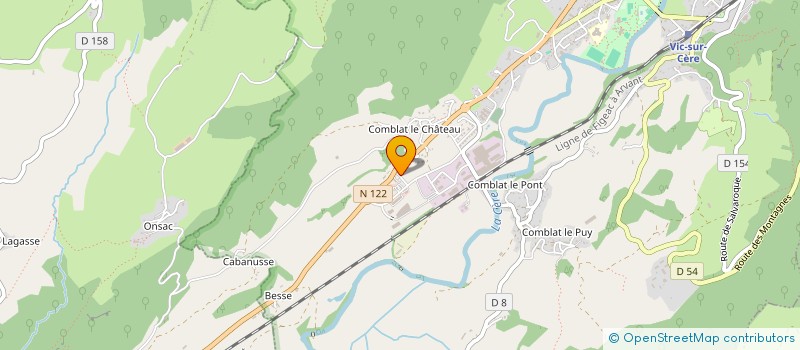 localisation de l'entreprise SITEW.COM à ARPAJON-SUR-CERE