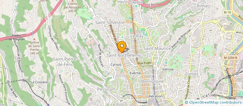localisation de l'entreprise SITEX à NICE
