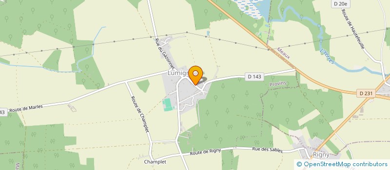 localisation de l'entreprise SITG à LUMIGNY-NESLES-ORMEAUX
