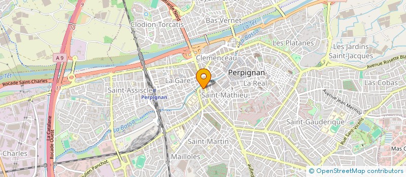 localisation de l'entreprise SITGER DE LA BASSE  PERPIGNAN
