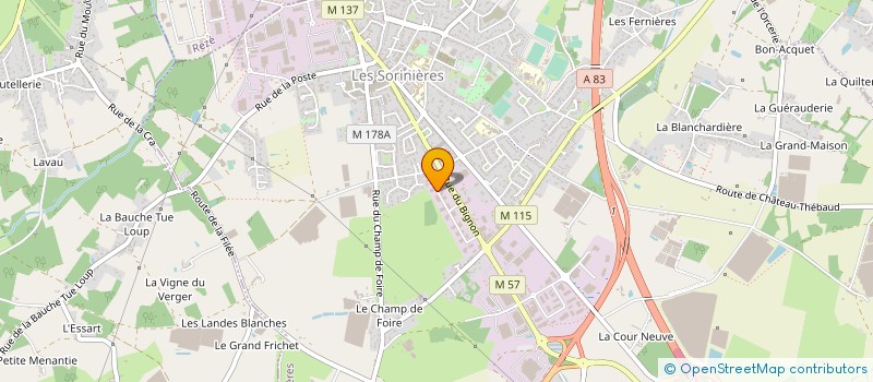 localisation de l'entreprise SITHS à LES SORINIERES