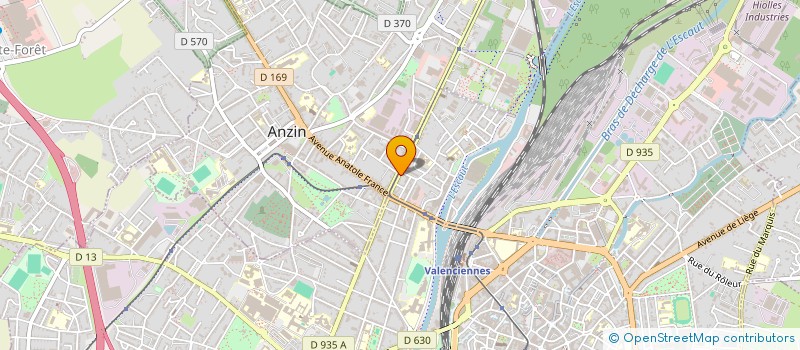 localisation de l'entreprise SITIS à VALENCIENNES