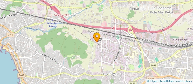 localisation de l'entreprise SITL WEB à SIX-FOURS-LES-PLAGES