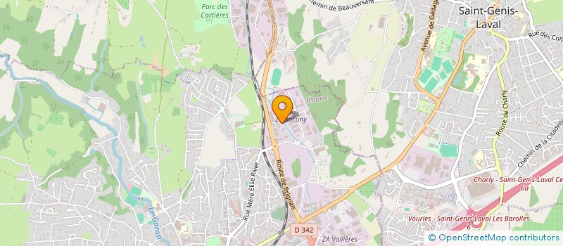 localisation de l'entreprise SITOM SUD RHONE  MONTAGNY